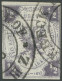 LÜBECK 1 O, 1859, 1/2 S. Dunkelviolettgrau Mit K2 LUEBECK BAHNHOF III.Z., Unten Rechts Lupenrandig Sonst Allseits Voll-b - Lübeck
