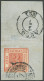 SACHSEN 1a BrfStk, 1850, 3 Pf. Dunkelrot, Platte IV, Pos. 1, Mit K2 CHEMNITZ Auf Großem Briefstück, Farbfrisches Dekorat - Sachsen