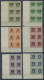 WÜRTTEMBERG 171-83 VB , 1923, Raute In Ziffer, Je Im Eckrandviererblock Aus Der Linken Unteren Bogenecke, Postfrisch, Pr - Postfris