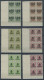 WÜRTTEMBERG 171-83 VB , 1923, Raute In Ziffer, Je Im Eckrandviererblock Aus Der Linken Unteren Bogenecke, Postfrisch, Pr - Postfris