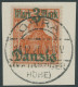 FREIE STADT DANZIG 44II/VII BrfStk, 1920, 3 M. Auf 71/2 Pf, Lilagrauer Netzunterdruck, Spitzen Nach Unten, Mit Aufdruckf - Used