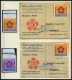 SPENDENMARKEN 1/2 , BRIEF, 1972/3, 1 M. Spendenmarken, Postfrisch Und Auf 5 Belegen (3x Nr. 1 Und 2x Nr. 2), Pracht, Mi. - Otros & Sin Clasificación