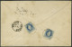 ÖSTERREICH 38II BRIEF, 1882, 10 Kr. Blau, Feiner Druck, 2x Rückseitig Auf Reco-Brief Mit K1 BOCHNIA Nach Krakau, L1 RECO - Usados