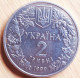 OEKRAÏNE : 2 HRYVNY 1999 STEPPE EAGLE KM 72 Br.UNC - Ukraine