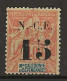 1902 MH  Nouvelle Caledonie  Yvert 66 - Ungebraucht