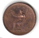 Angleterre 1 Penny GEORGE III 2eme Effigie 1807 - Andere & Zonder Classificatie