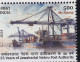 Tab + My Stamp 2024 Jawaharlal Nehru Port Authority, Container Port For Shipping Ship Logistics Transport, India - Nuovi