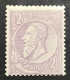 52b. Leopold Ll. 1886.MLH. Bien Centré! Papier Mince Satiné. - 1884-1891 Leopold II