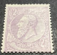52b. Leopold Ll. 1886.MLH. Bien Centré! Papier Mince Satiné. - 1884-1891 Leopold II.