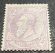 52b. Leopold Ll. 1886.MLH. Bien Centré! Papier Mince Satiné. - 1884-1891 Leopold II