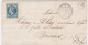 Lettre Avec Napoléon N°29, Cachet Perlé "Saugnac Et Muret" Landes, GC 4918, Ind18 (340e), Cachet "OR" - 1863-1870 Napoleone III Con Gli Allori