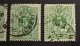 België - Belgique  - 1884-88  OPB/COB  ° 45 Liggende Leeuw  ( Lot 4 Exempl. ) - Obl. - 1869-1888 Lion Couché (Liegender Löwe)