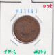Great Britain 1/2 Penny 1943  Km#844 - C. 1/2 Penny