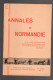 ANNALES DE NORMANDIE 1976 Foires Et Marchés Saint Maurice Du Désert Annebecq - Normandië