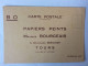 Maurice BOURGEAIS, Papiers Peints, 6 Boulevard Béranger, Tours - Andere & Zonder Classificatie