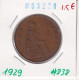 Great Britain 1 Penny 1929  Km#838 - D. 1 Penny