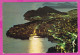 294898 / Yugoslavia Dubrovnik (Croatia) Night Aerial View PC 1988 USED 2x50+200(Din) Train Railway Ship Postal Services - Lettres & Documents