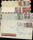 Lot De 6 Courriers  Années 1938 - 1948 - 1956 - 1939 - 1954  Vers Les USA - Giamaica (...-1961)