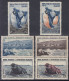 TIMBRE TAAF SERIE FLAUNE DE 1956 N° 2/7 NEUFS ** GOMME SANS CHARNIERE - Unused Stamps