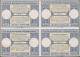 CONGO BELGE Coupons Réponse * - Bloc De 4 Non émis, Provenant De L'album UPU 1947: F. 5 - Sonstige & Ohne Zuordnung