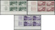 FRANCE Poste ** - 1192/94, 3 Blocs De 4 Cd 1959 - Cote: 225 - Unused Stamps