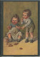 19292 Deux Jeunes Enfants En Cuisine - Fillette Avec Blessure Au Couteau - Fialkowska, Wally
