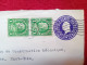 ETATS UNIS ENTIER POSTAL 3 CENTS COMPLEMENT PAIRE TIMBRE FRANKLIN CACHET WOONSOCKET VIA FRANCE 1938 - 1921-40