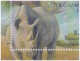 Animals In A Game Reserve, Cheetah, Black Rhinoceros, Giant Eland, Bontebok, Chimpanzee, Wild Animal, Mammals, Sheet FDC - Rhinozerosse