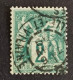 FRANCE TYPE SAGE N 62 Obl Cad COTE +340€ SIGNE - 1876-1878 Sage (Tipo I)