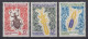 TIMBRE TAAF SERIE FAUNE INSECTES N° 49/51 NEUFS ** GOMME SANS CHARNIERE - Unused Stamps