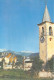 LA SAUZE BARCELONNETTE Le Clocher Eglise Du Sauze En Arrire Plan Le Bel Immeuble Le Soleil 35(scan Recto-verso) MA356 - Barcelonnette