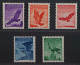 LIECHTENSTEIN 143-47 X ** Flugpost Adler, Glattes Papier, Postfrisch, 460,-€ - Unused Stamps