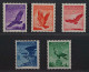 LIECHTENSTEIN 143-47 X ** Flugpost Adler, Glattes Papier, Postfrisch, 460,-€ - Nuevos