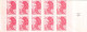 FRANCE - Carnet 2 Chiffres Larges, Papier Légèrement Rosé - 2f20 Liberté Rouge - YT 2427 C1b / Maury 470a - Moderni : 1959-…