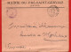 (RECTO / VERSO) DEVANT D' ENVELOPPE DE LA MAIRIE DU PRE SAINT SERVAIS EN 1939 - CACHET INSCRIPTION MARITIME AU DOS - Storia Postale