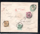 1890 , 5 C. ,10 C. 50 C. Sur Entier 10 C. , Recomm Pour Allemagne Au Tarif , Etat Superbe  #146 - 1884-1891 Leopoldo II