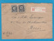 LETTRE RECOMMANDEE DE BERCHEM (ANTW.) POUR PARIS, 1923. - Storia Postale