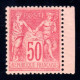 FRANCE 1890 - Yvert N° 98 - NEUF ** / MNH - Type Sage 50c. Rose - Petit Bdf, Centrage Parfait, TB - 1876-1898 Sage (Type II)