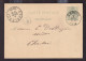 DDGG 495 - Entier Postal SURICE 1886 Vers Charleroi - Origine ROMEDENNE - COBA 8 EUR S/TP Détaché - Briefkaarten 1871-1909
