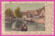 296851 / Netherlands - Volendam River Boat People House PC 09.07.1902 Rijkstelegraaf Haarlem USED To Sevlievo Bulgaria - Storia Postale