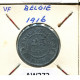 25 CENTIMES 1916 BELGIQUE-BELGIE BELGIEN BELGIUM Münze #AW272.D.A - 25 Cents