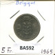 5 FRANCS 1965 DUTCH Text BELGIEN BELGIUM Münze #BA592.D.A - 5 Francs