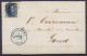 L. Affr. N°7 Bdf D24 Càd Bleu BRUXELLES /6 MARS 1854 Pour GAND (au Dos: Càd Arrivée GAND) - 1851-1857 Medallones (6/8)