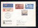 1946 , PAX 1 Und 2 Fr.   Mit Zusatzfr. - ,portoger.  Luftpost Reko Nach USA - SBK Fr. 380.- LUXUS !   #154 - Lettres & Documents