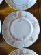 Charles Ahrenfeldt Six Petites Assiettes Plates En Porcelaine De Limoges Décor Floral 1900/1915 Porcelaine Française - Limoges (FRA)