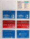 TC Précurseur : 6 Cartes Holographiques Bleu & Rouge Dont Carte D'essais Et Service - !! Carte 40 U Légèrement Voilée - Hologrammkarten
