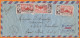 Lettre De SAINT-PIERRE-et-MIQUELON   En POSTE AERIENNE Le 10 8 1954 Avec 15F X 3 Y.T.22  Pour Un Tabac à 35 SAINT-MALO - Covers & Documents
