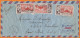 Lettre De SAINT-PIERRE-et-MIQUELON   En POSTE AERIENNE Le 10 8 1954 Avec 15F X 3 Y.T.22  Pour Un Tabac à 35 SAINT-MALO - Brieven En Documenten