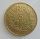 5 FRANCS 1940  RARE  En SUP + Bronze Aluminium - 5 Francs