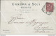 Cl42 Cartolina  Commerciale Genova Canepa E Soci Tondo Riquadrato 1896 - Genova (Genua)